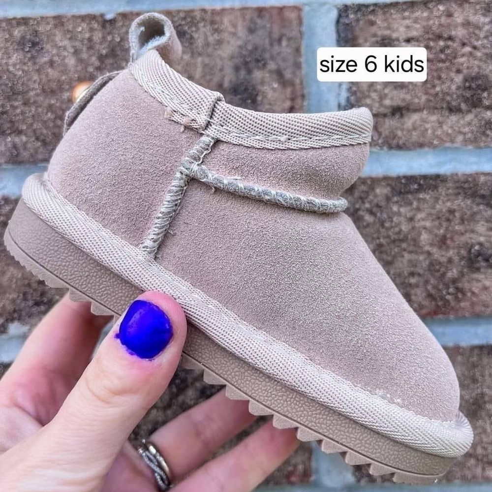 Kids Tan Booties